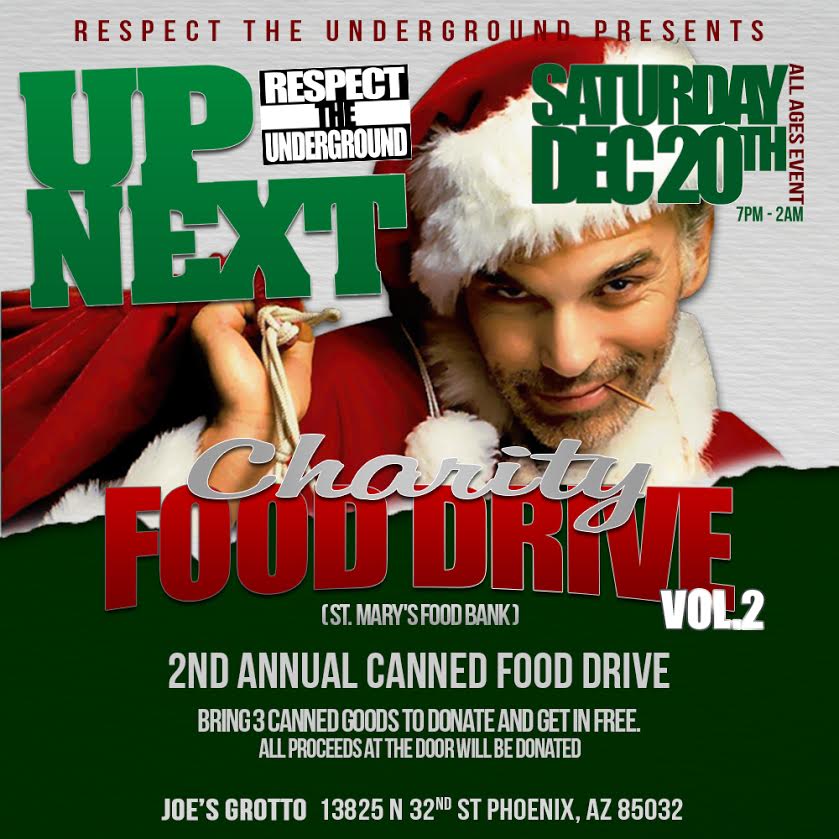 Up Next Charity Food Drive