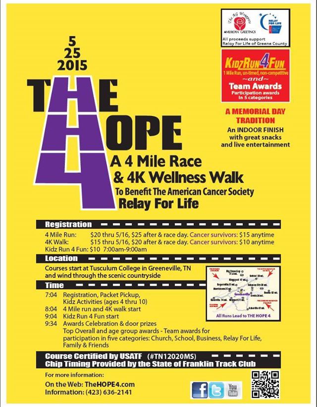  American Greetings Relay for Life - Hope 4 a 4 Mile Race and 4K Wellness Walk