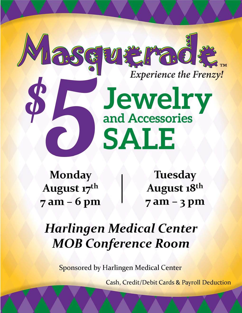 5 Masquerade Jewelry Sale Harlingen Events, CA Commingly