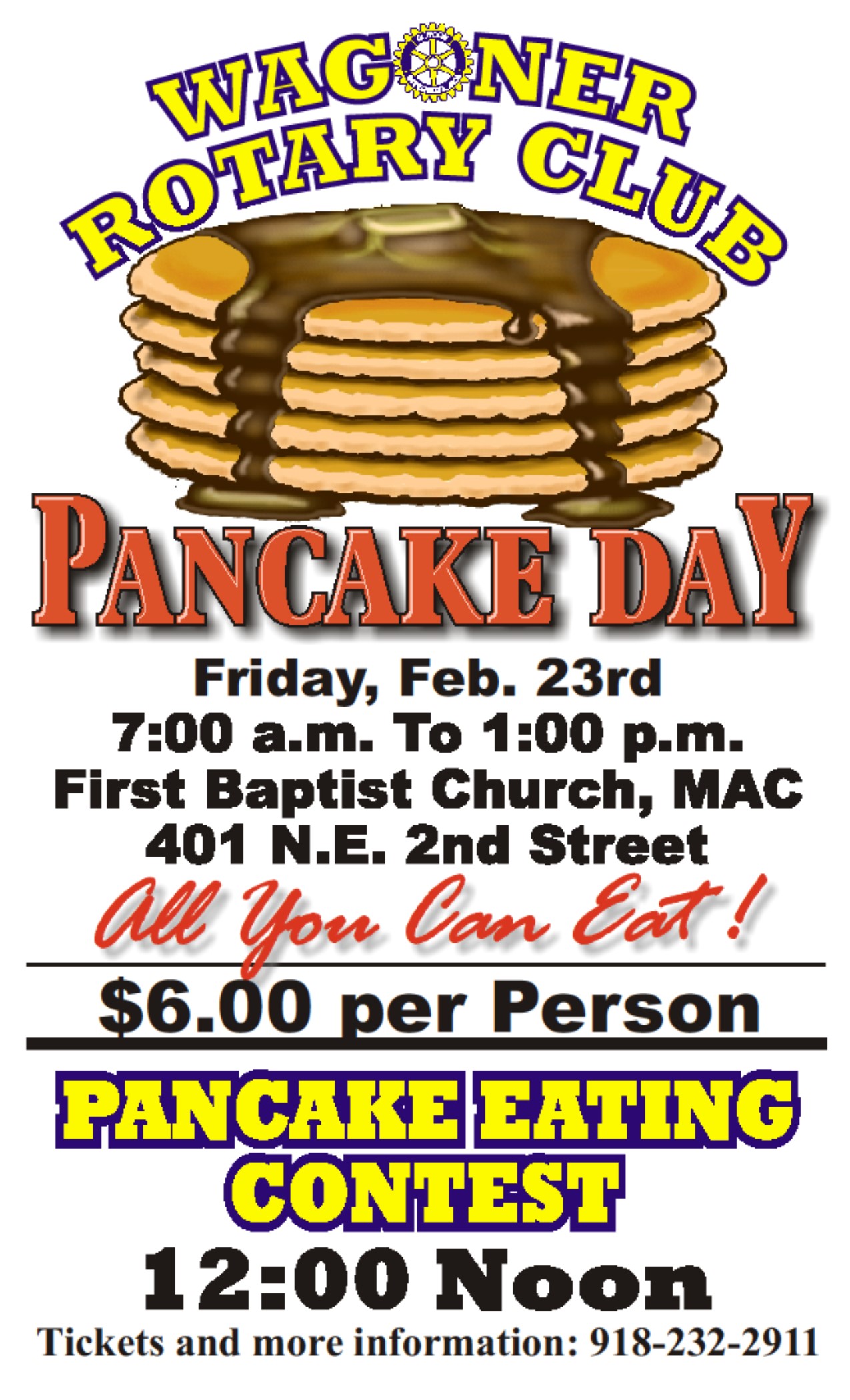 Wagoner Rotary Pancake Day 