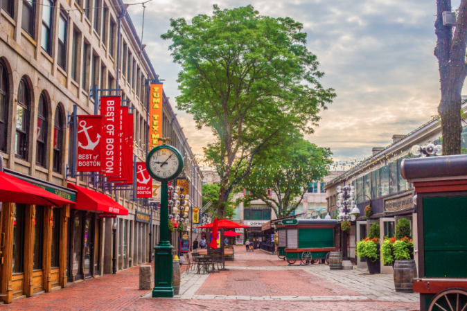 FANEUIL HALL MARKETPLACE IS OPEN