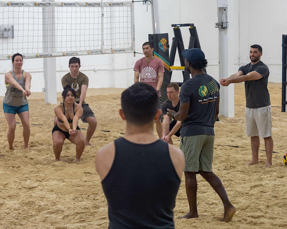 Free Adult Indoor Beach Volleyball Classes!