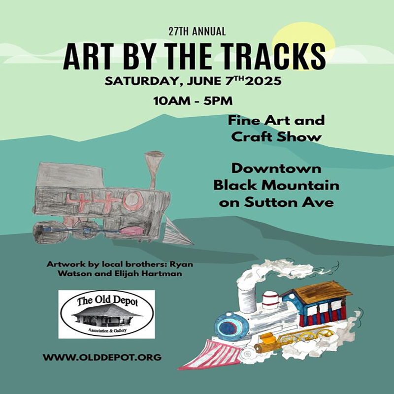 Old Depot Art by the Tracks - October